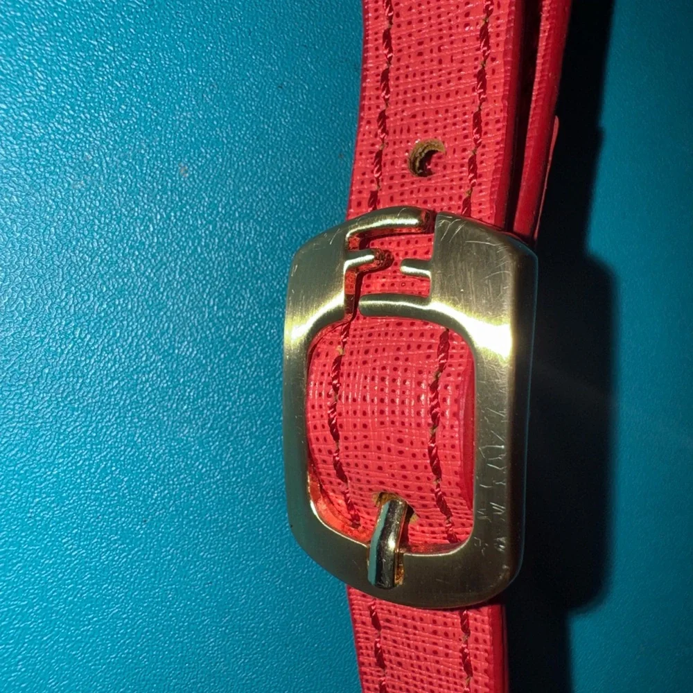 Fendi Red Crossbody Bag with Gold Accent - Picture 6 of 16